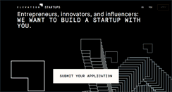 Desktop Screenshot of elevationstartups.com